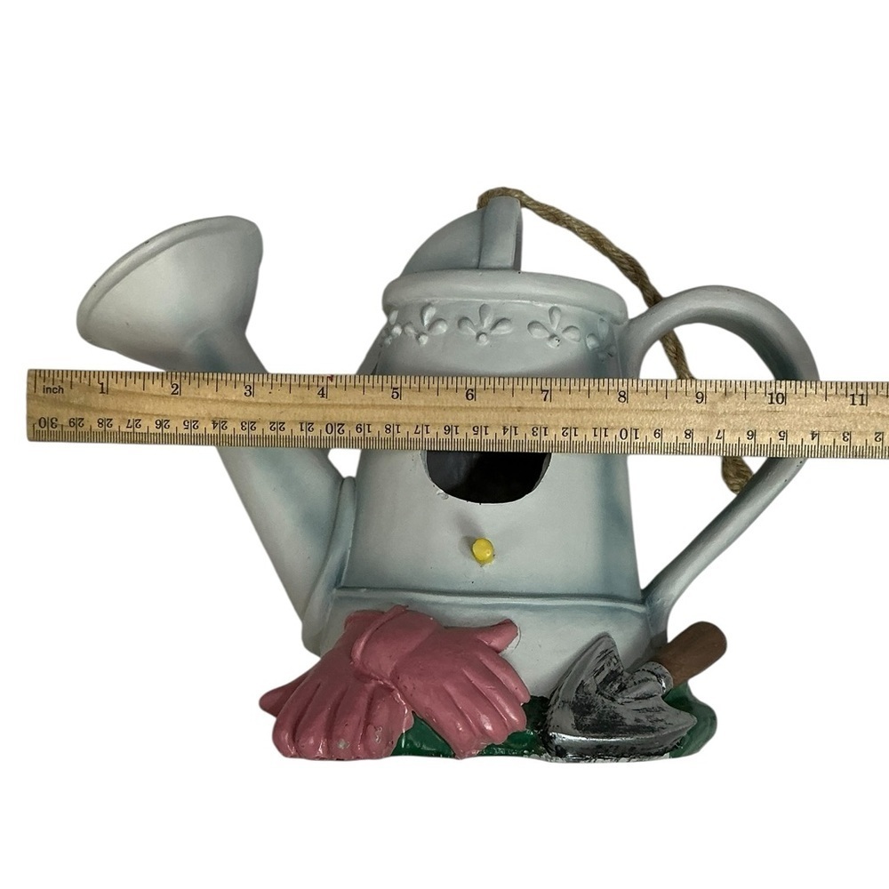 Watering Can Birdhouse Pink Gloves Spade Blue Gray Vintage 1970 Collectible - Picture 8 of 16